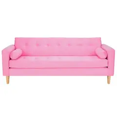 BODEVIR - Sofa Retro 3CG Felpa 05 Rosado