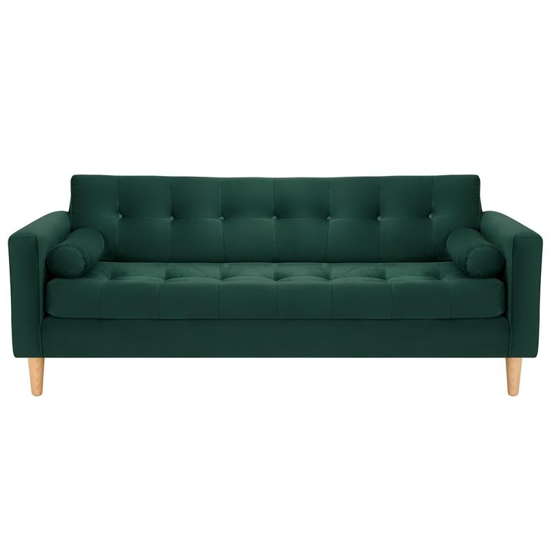 BODEVIR - Sofa Retro 3CG Felpa 05 Verde Botella