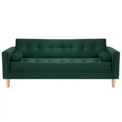 BODEVIR - Sofa Retro 3CG Felpa 05 Verde Botella