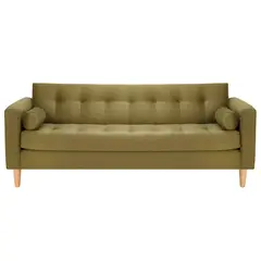 BODEVIR - Sofa Retro 3CG Felpa 05 Verde Musgo