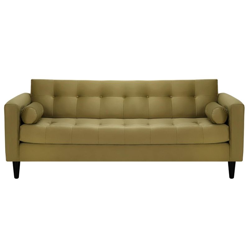 BODEVIR - Sofa Retro 3CG+1+1 Felpa 00 Verde Musgo