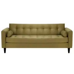 BODEVIR - Sofa Retro 3CG+1+1 Felpa 00 Verde Musgo