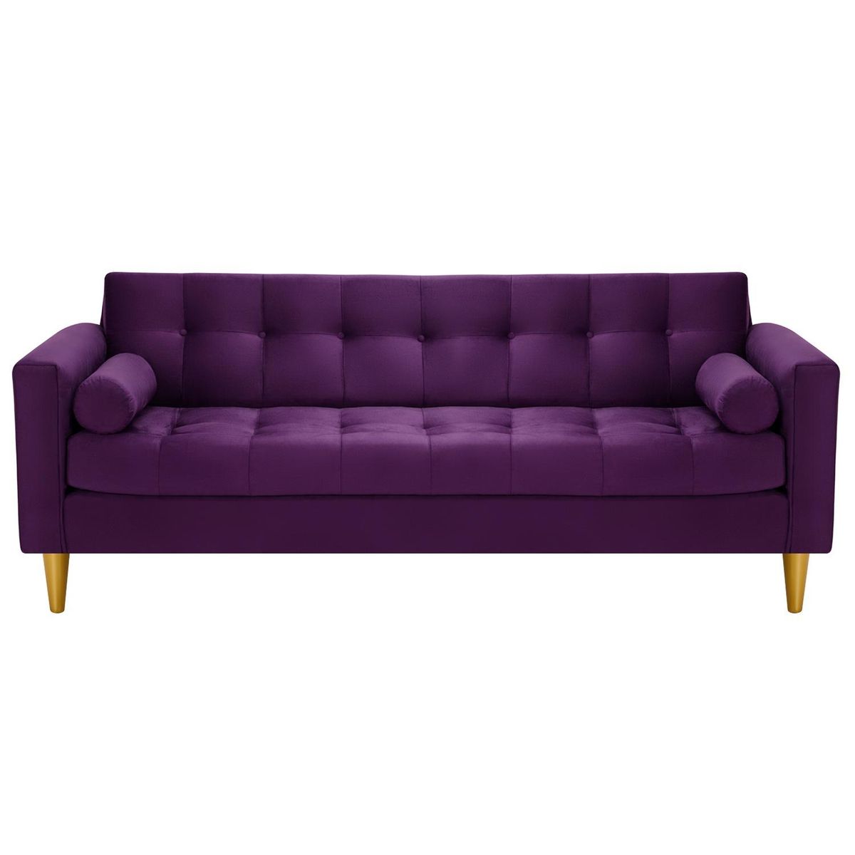 BODEVIR - Sofa Retro 3CG+1+1 Felpa 01 Morado