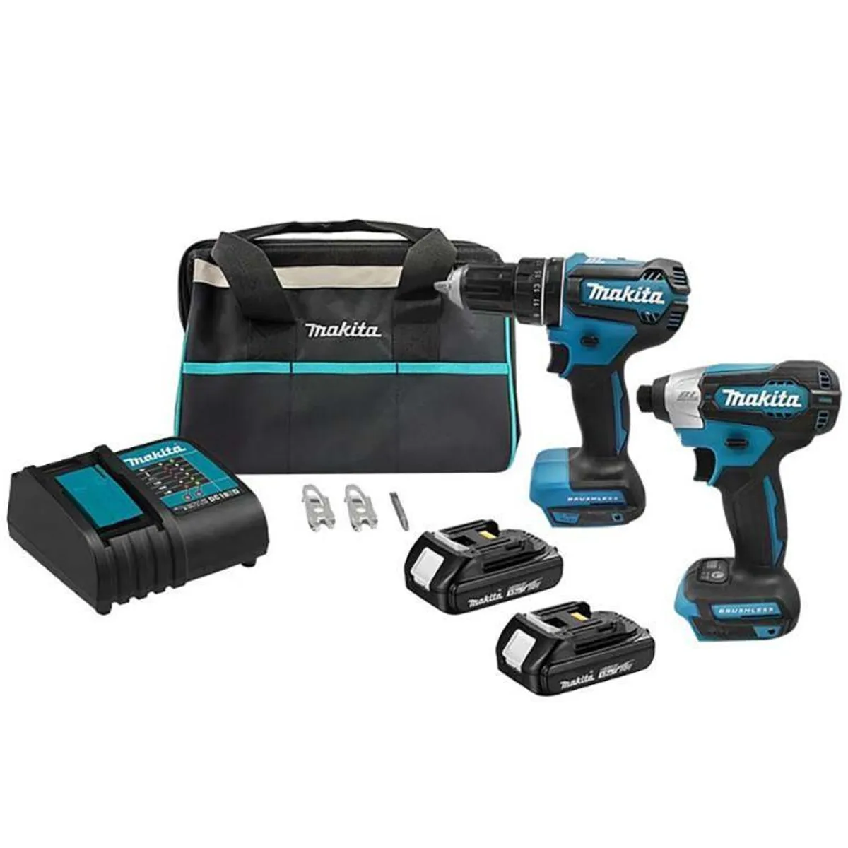 MAKITA - Kit Makita Taladro Percutor + Atornillador Impacto 18V DLX2416YX2