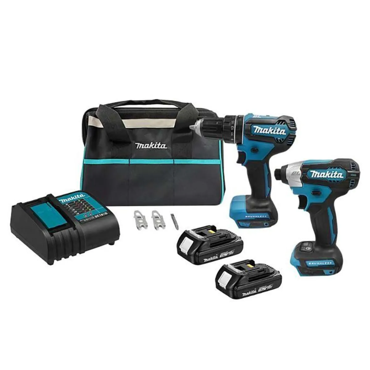 MAKITA - Kit Makita Taladro Percutor + Atornillador Impacto 18V DLX2416YX2