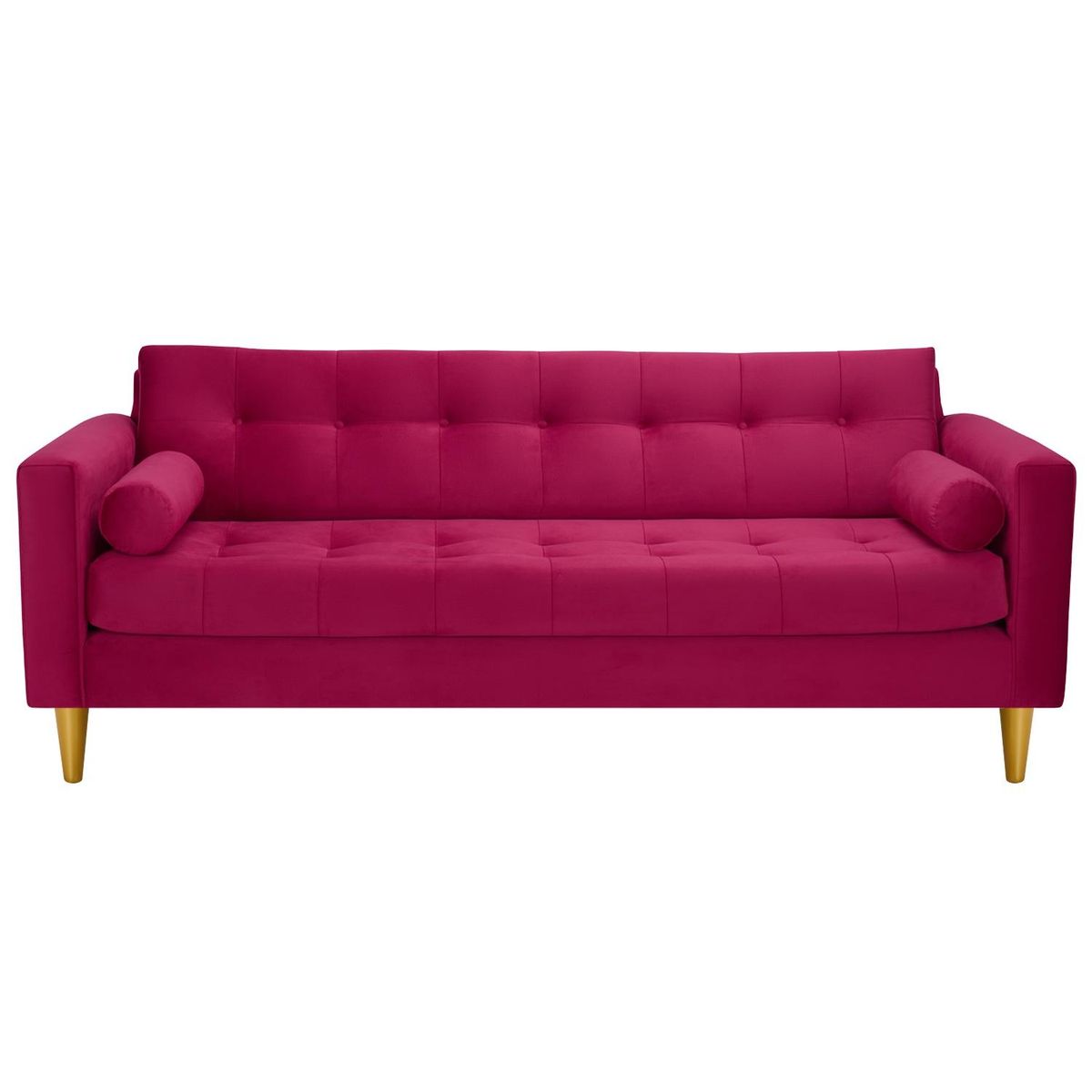 BODEVIR - Sofa Retro 3CG+1+1 Felpa 01 Burdeo