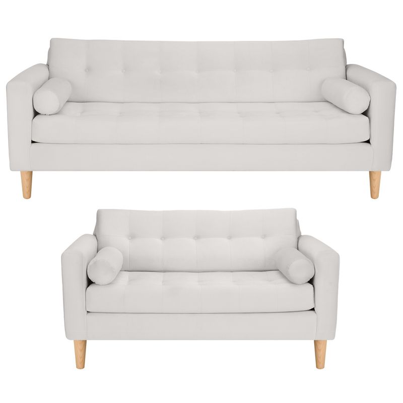 BODEVIR - Sofa Retro 3CG+2C Felpa 05 Crudo