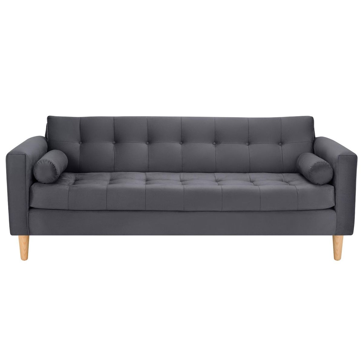 BODEVIR - Sofa Retro 3CG+2C Felpa 05 Gris