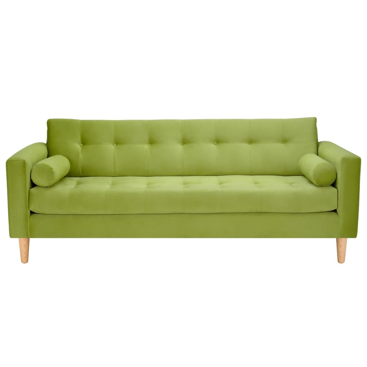 BODEVIR - Sofa Retro 3CG+2C Felpa 05 Pistacho