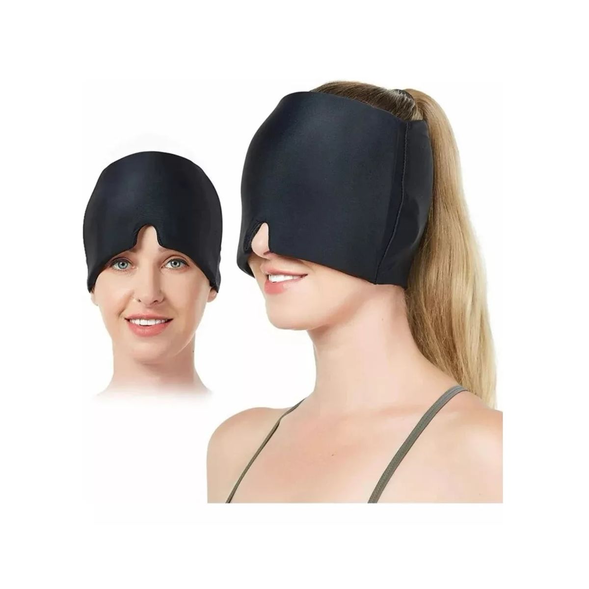 GENERICO - Pack X10 Gorro Gel Alivio De Migraña Frío Calor Dolor Cabeza