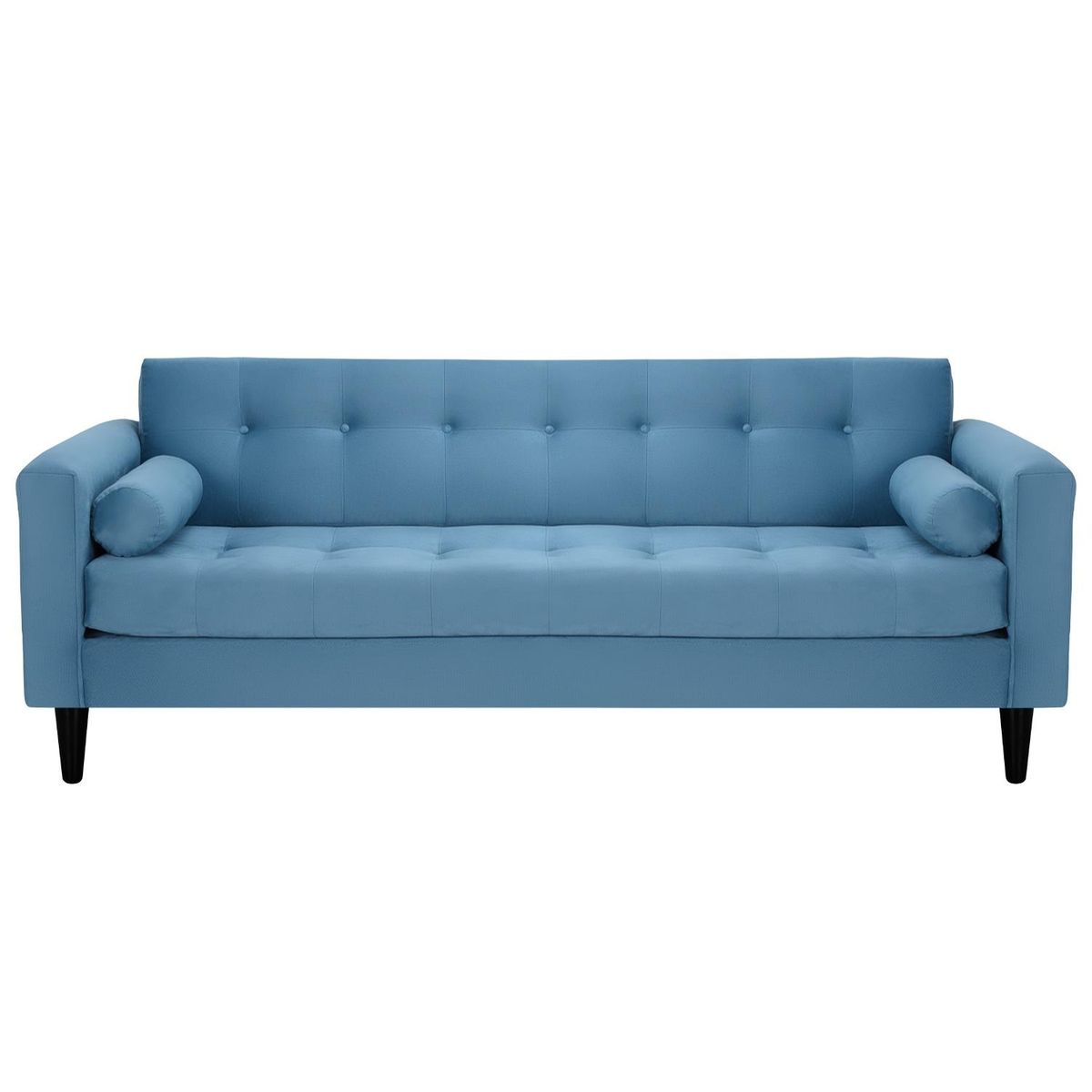 BODEVIR - Sofa Retro 3CG+2C Felpa 00 Azul Petroleo