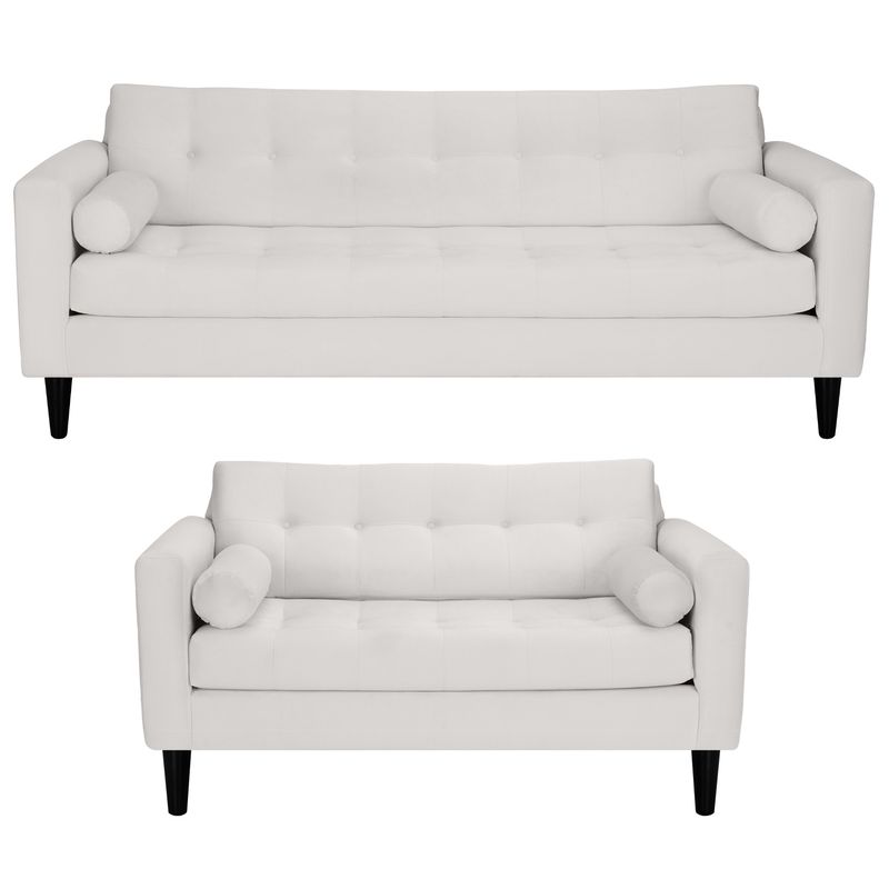 BODEVIR - Sofa Retro 3CG+2C Felpa 00 Crudo