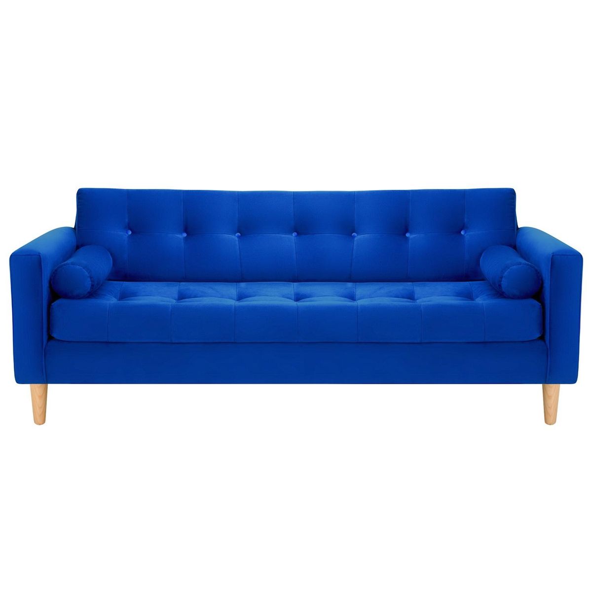 BODEVIR - Sofa Retro 3CG+2C Felpa 05 Azul Rey