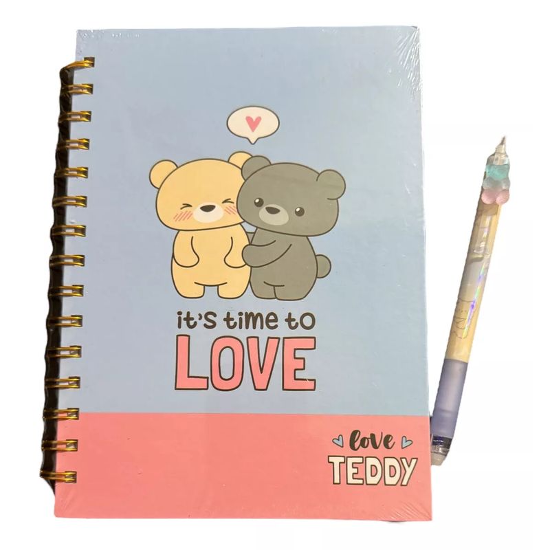 GENERICO - Libreta Más Lápiz Gel Borrable Osiito Love Kawaii