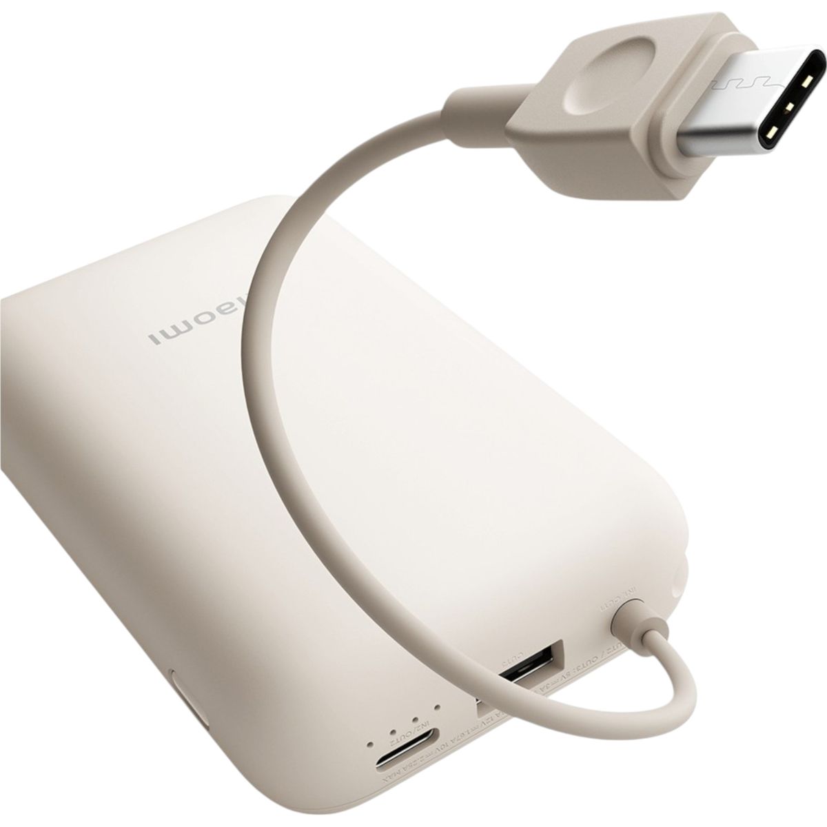 XIAOMI - Powerbank Xiaomi Mi 10000mah 225W Gris Cable Integrado