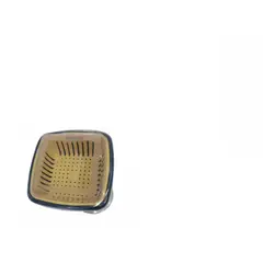 GENERICO - Pack 3 Cestas De Almacenamiento Escurridoras
