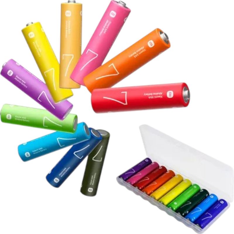 XIAOMI - Pilas AAA Alcalinas Desechables Xiaomi Rainbow 10 Unidades