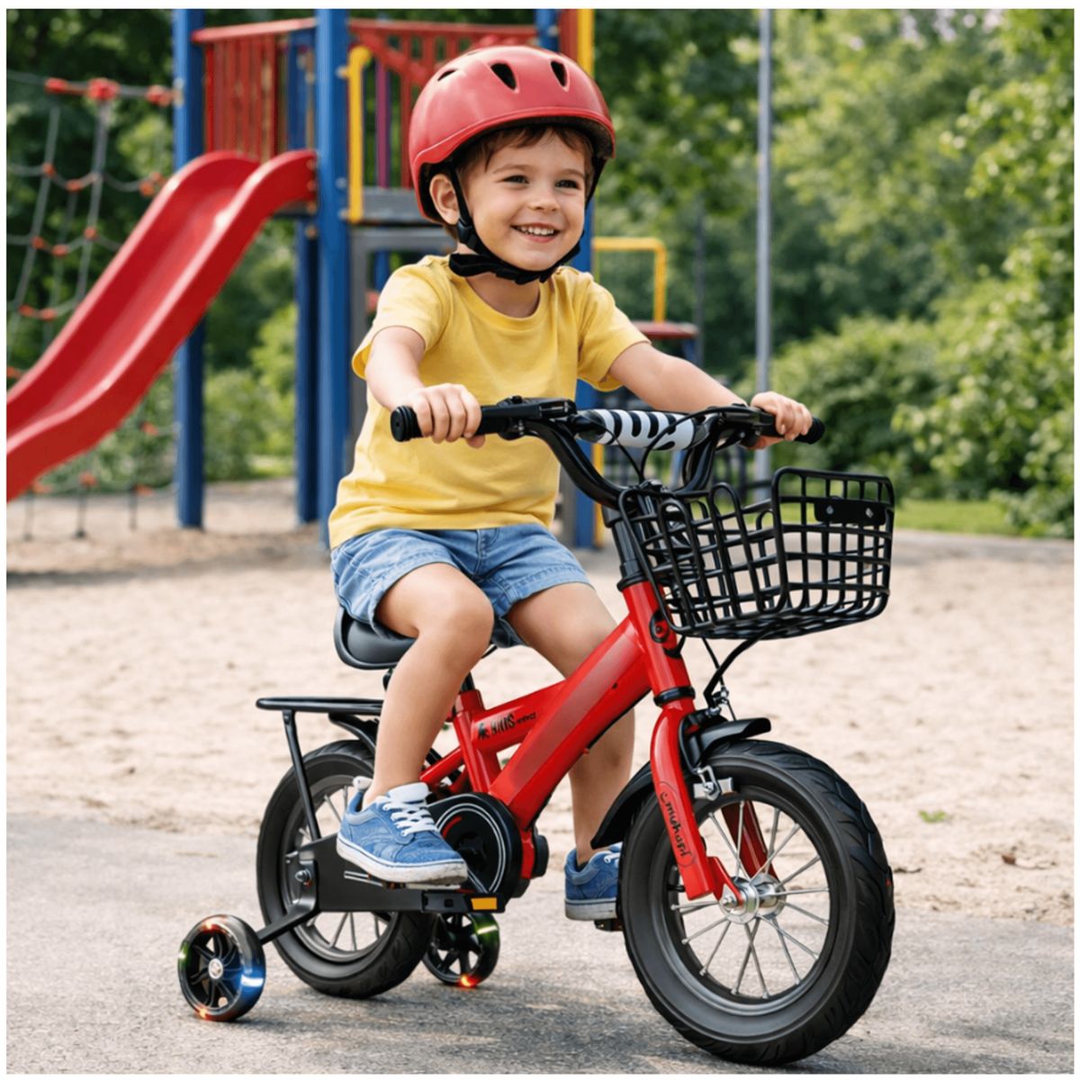 HOMER OUTDOOR - Bicicleta Infantil Aro 14 Niño Rojo HOMER OUTDOOR