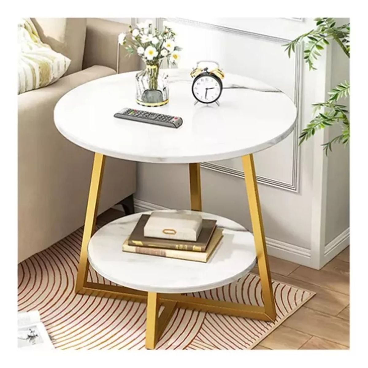 MUNDO MAGIA - Mesa De Centro De 2 Niveles Mesa Auxiliar Decorativa De Lujo