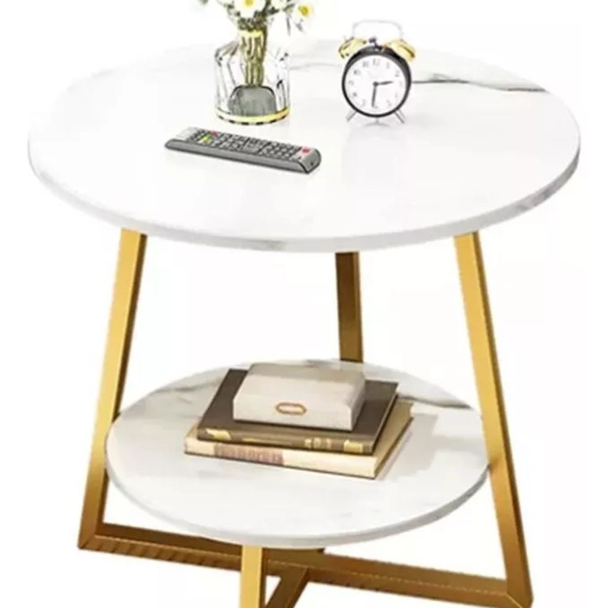 MUNDO MAGIA - Mesa De Centro De 2 Niveles Mesa Auxiliar Decorativa De Lujo