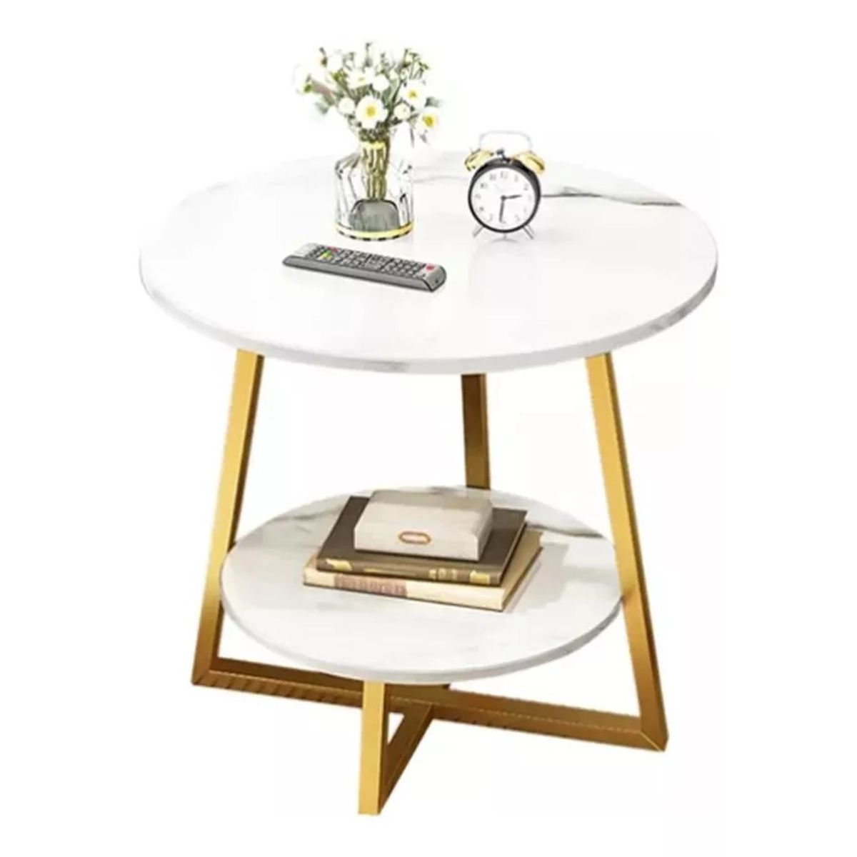 MUNDO MAGIA - Mesa De Centro De 2 Niveles Mesa Auxiliar Decorativa De Lujo