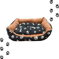GENERICO - Cama Para Mascotas Diseño Huesos - Talla M 60x40x16