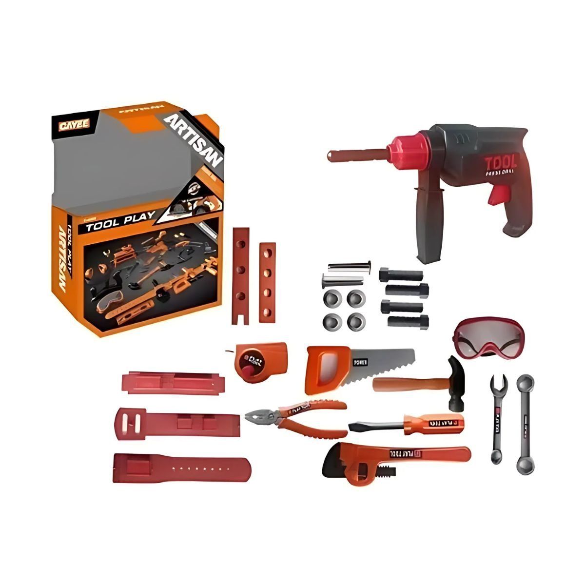 GENERICO - Set Juego De Herramientas Portatil Peq.  Niños, 23 Piezas