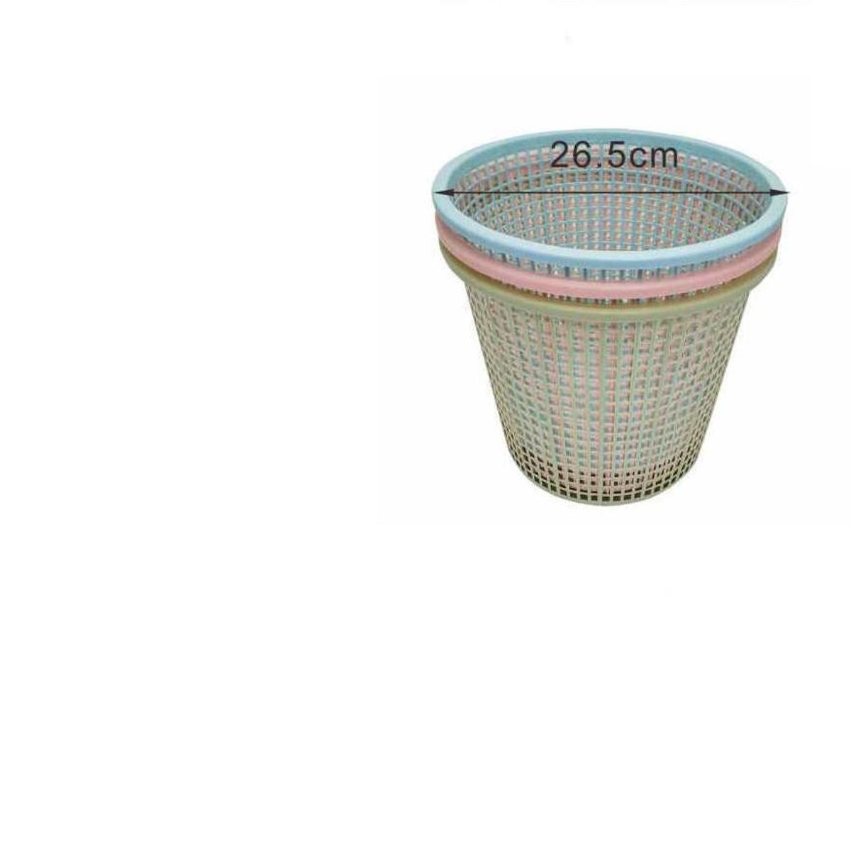 GENERICO - Pack 3 Papelero Basurero Plástico