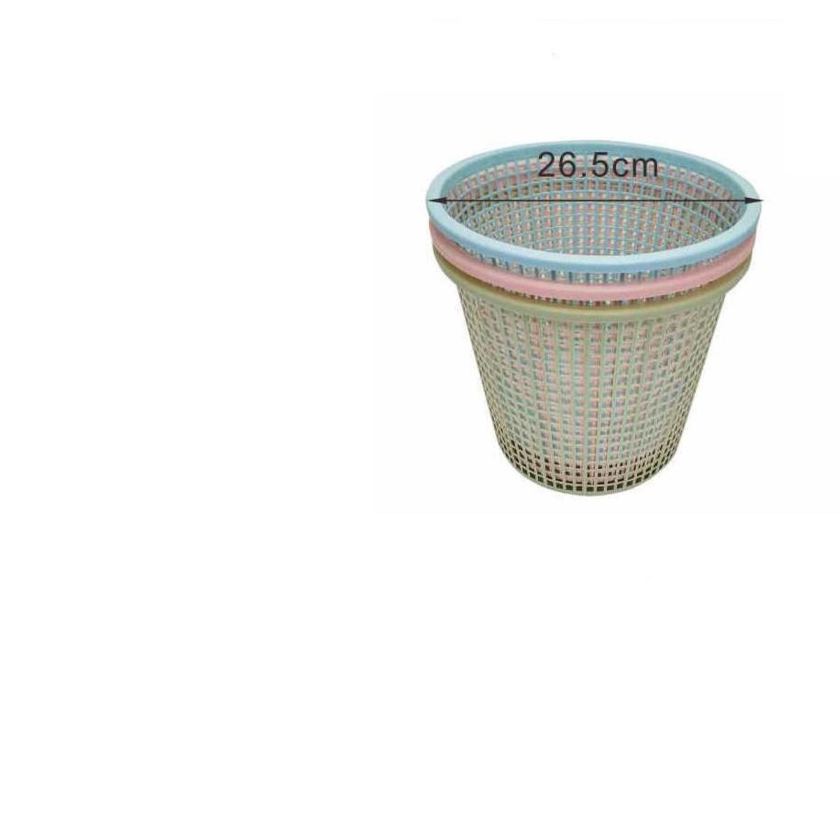 GENERICO - Pack 3 Papelero Basurero Plástico