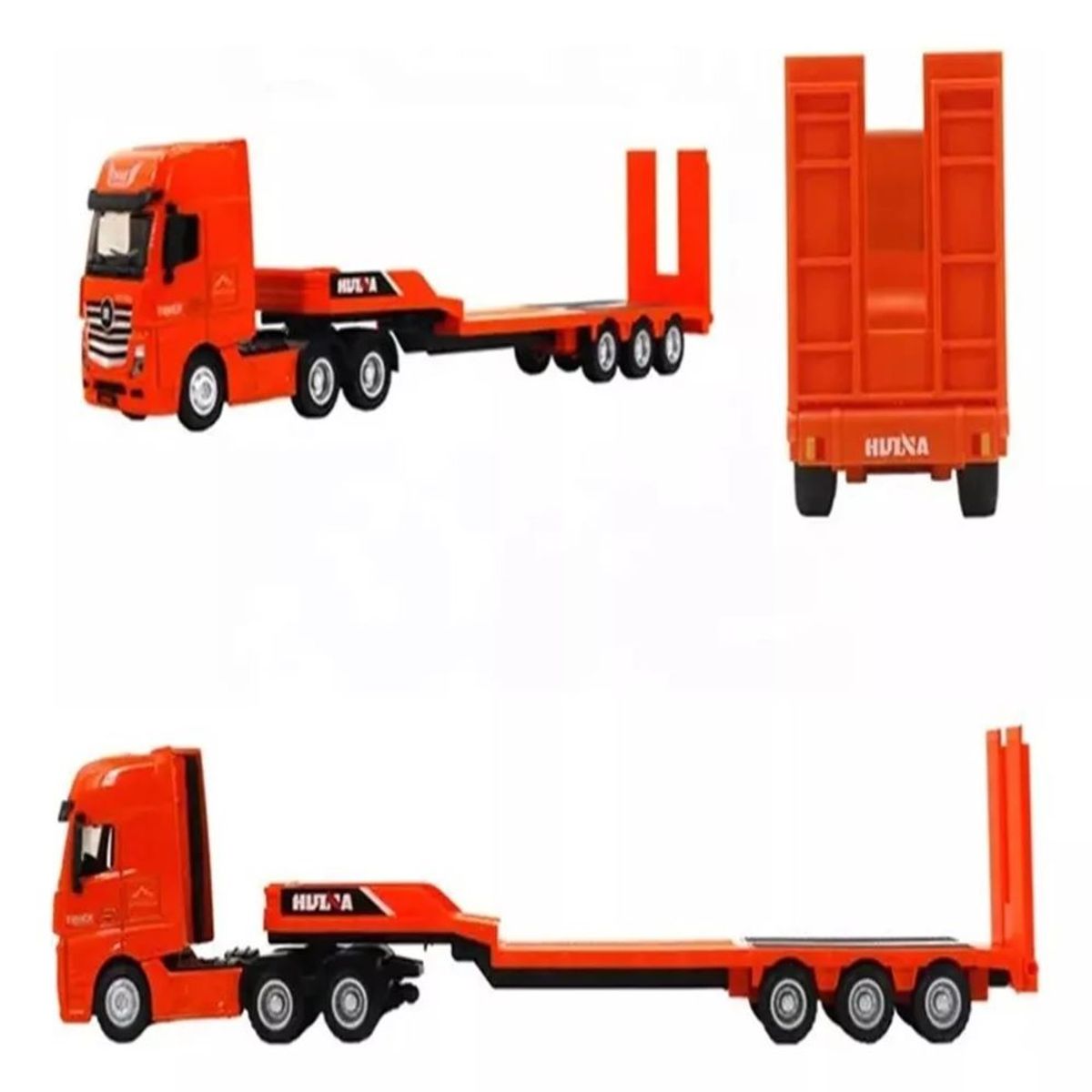 MUNDO MAGIA - Camión Metálico Camabaja & Excavadora Huina1729 Escala 150