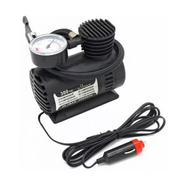 GENERICO - Air Compresor Dc12V 14cm Compacto Portátil Negro 12V