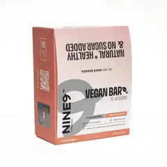 NINE9 BRANDS - Barras de Proteina Vegana NINE9 Bar Frutos Rojos - 16 unidades