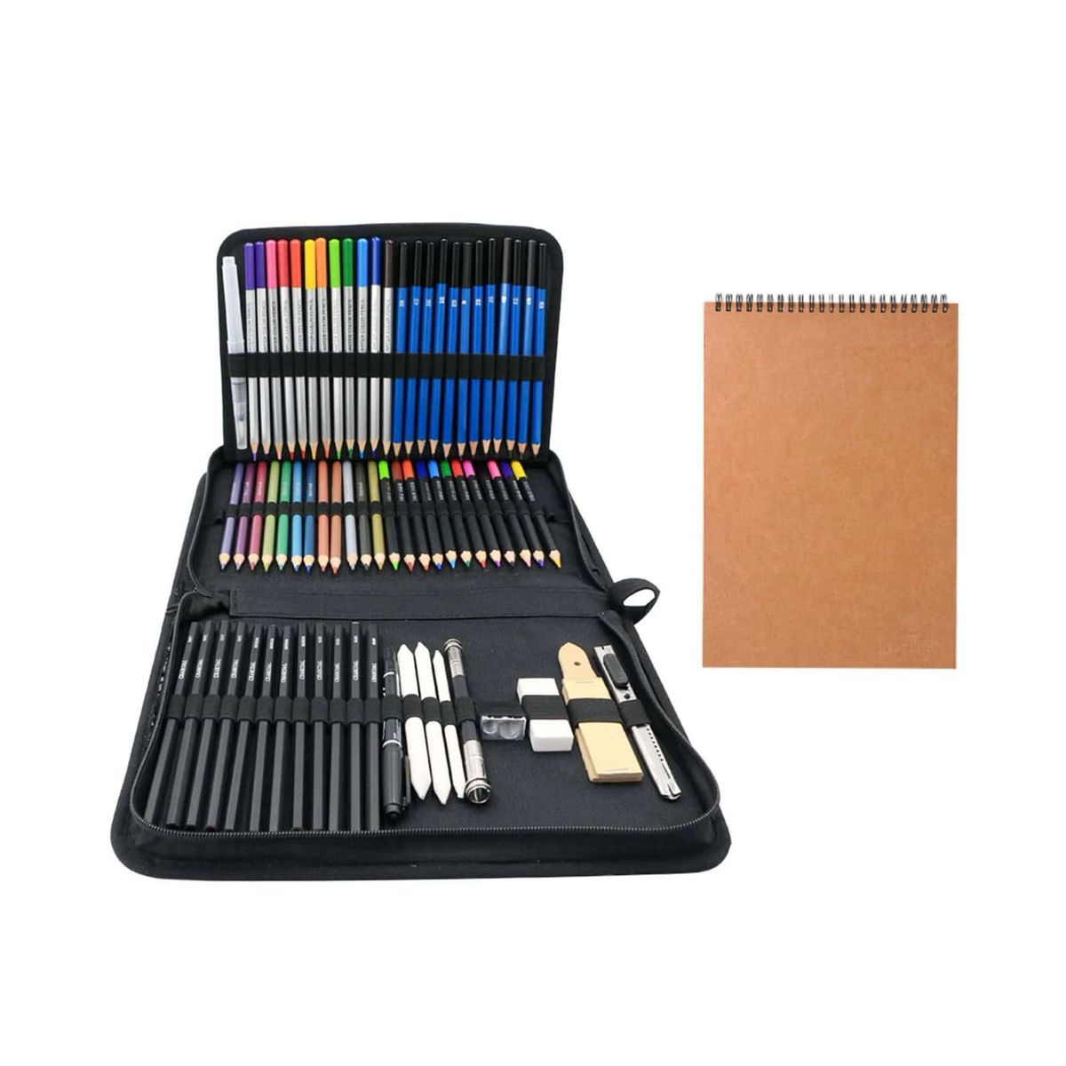 GENERICO - Set de Lápices de Dibujo Profesional 83 Piezas