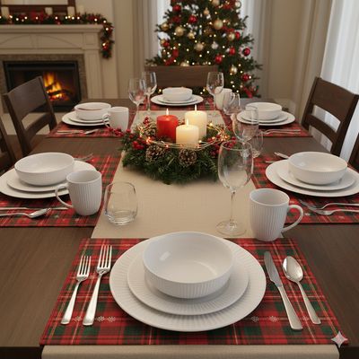 Imagen 2 del producto Juego de Vajilla Porcelana 20 Piezas Blanco