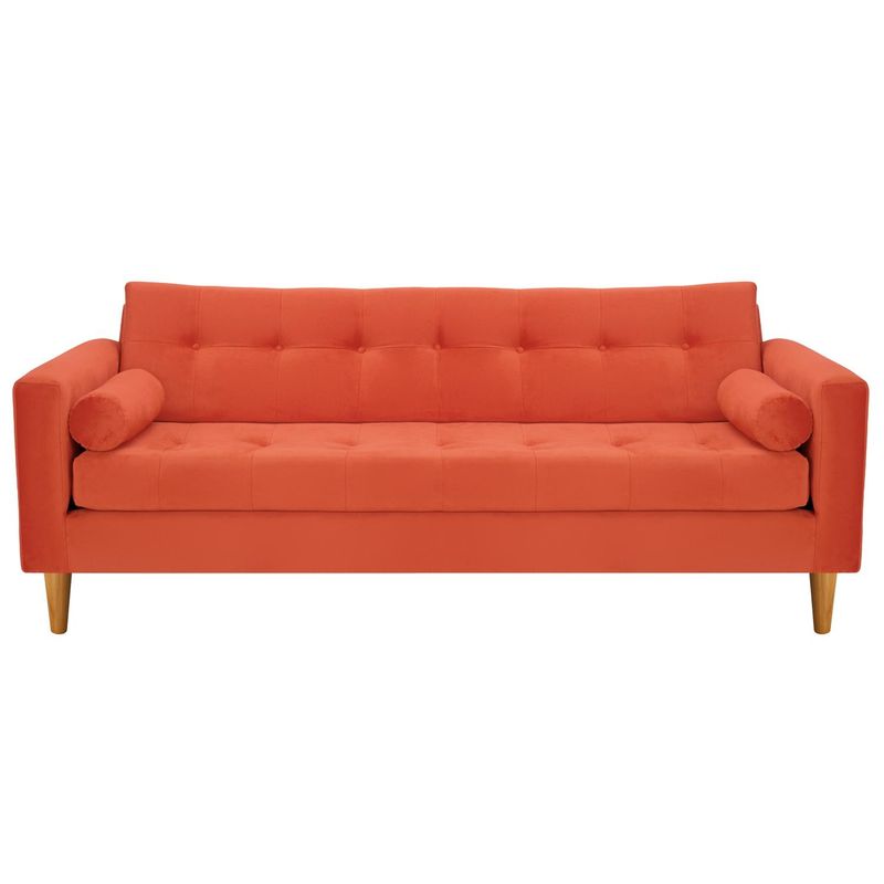 BODEVIR - Sofa Retro 3CG Felpa 04 Naranja
