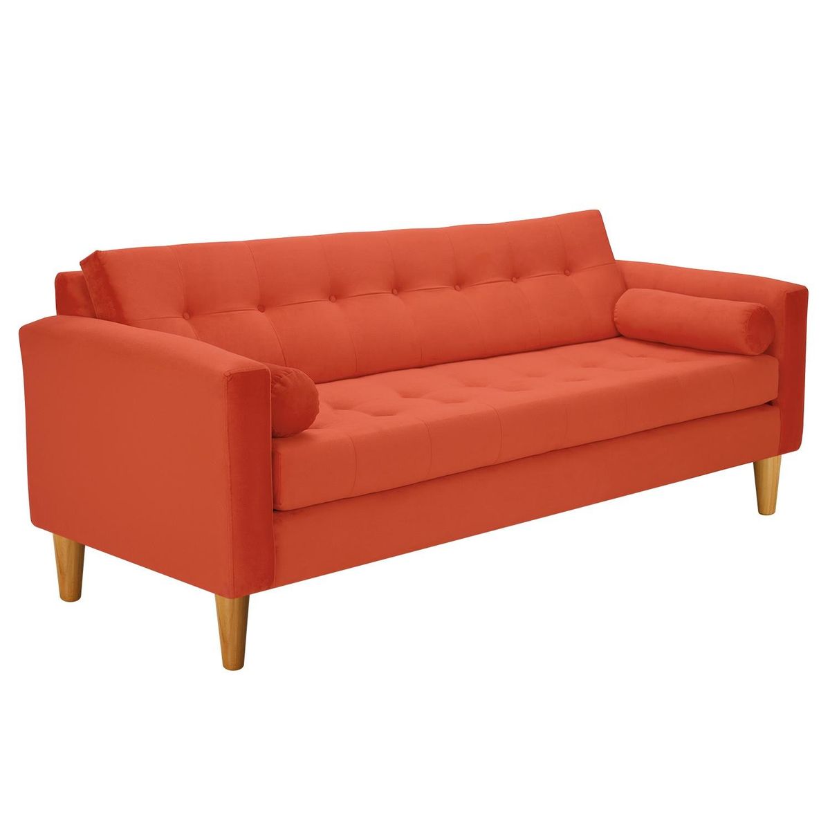 BODEVIR - Sofa Retro 3CG Felpa 04 Naranja