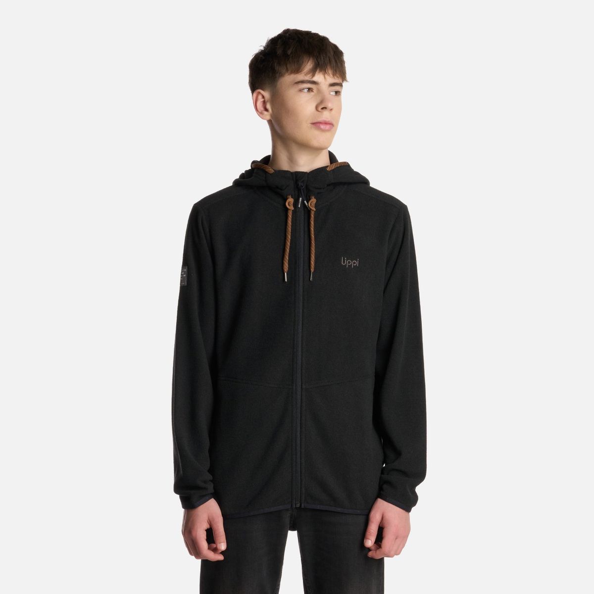 LIPPI - Polerón Teen Boy Stripes Nano-F Full Zip Hoody Negro Lippi
