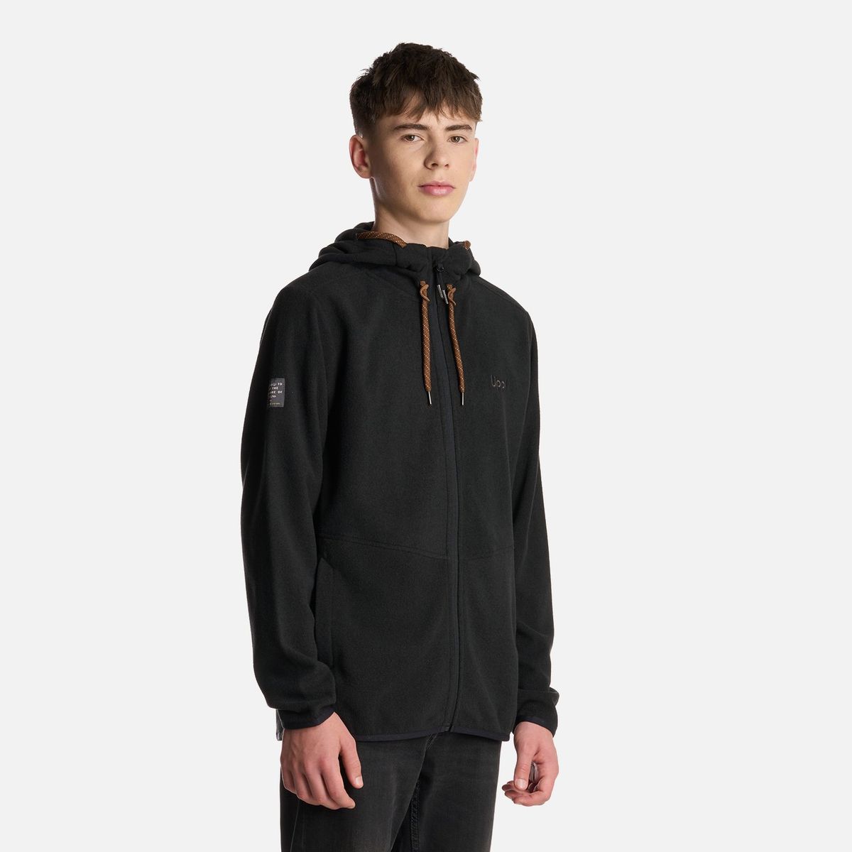 LIPPI - Polerón Teen Boy Stripes Nano-F Full Zip Hoody Negro Lippi