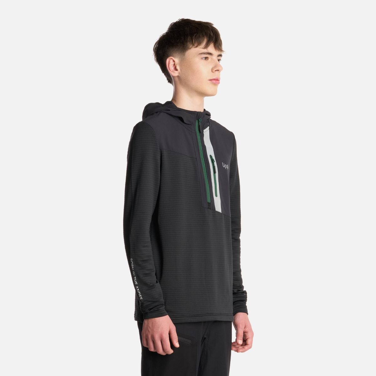 LIPPI - Polerón Teen Boy Karova 14 Zip Hoody Negro Lippi
