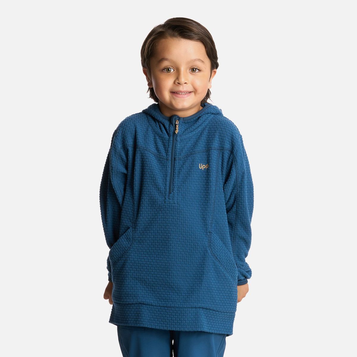 LIPPI - Polerón Niño Saltamontes Nano-F 14 Zip Hoody Azul Piedra Lippi
