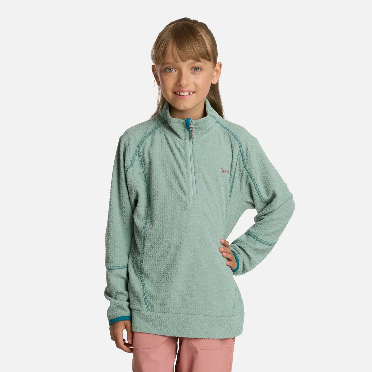 LIPPI - Polerón Niña Saltamontes Nano-F 14 Zip Jade Lippi