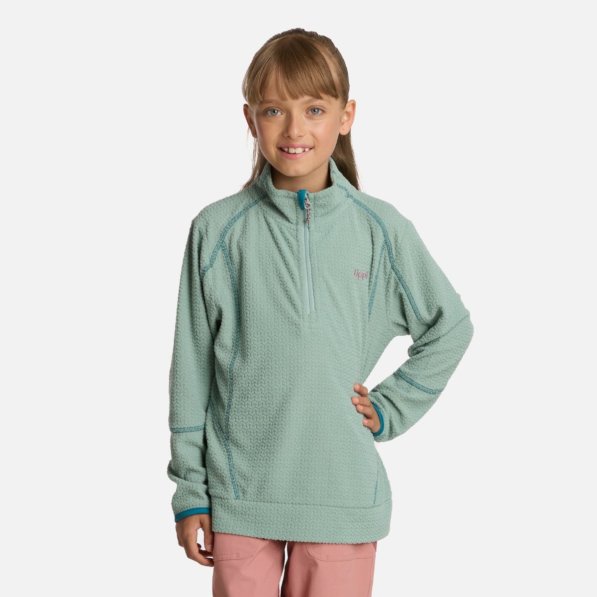 LIPPI - Polerón Niña Saltamontes Nano-F 14 Zip Jade Lippi