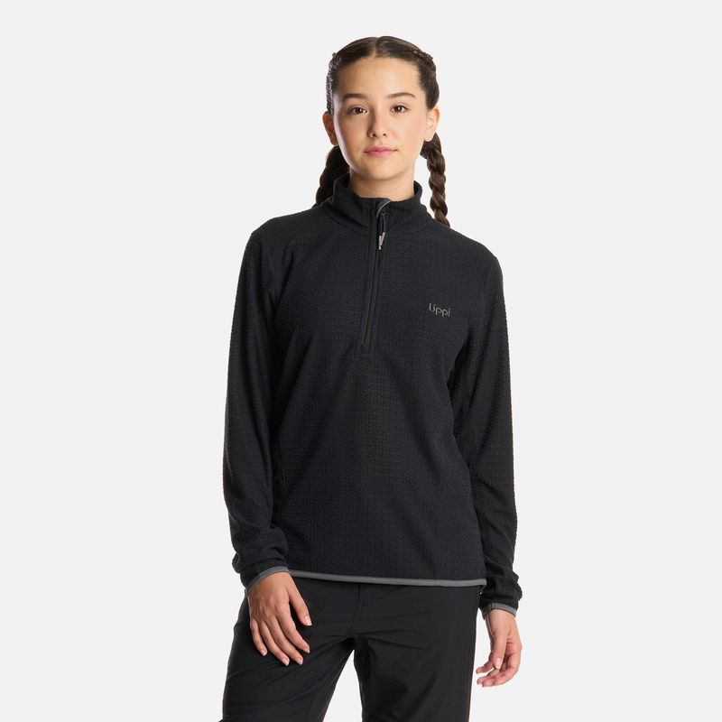 LIPPI - Polerón Teen Girl Mild Nano-F 14 Zip Negro Lippi