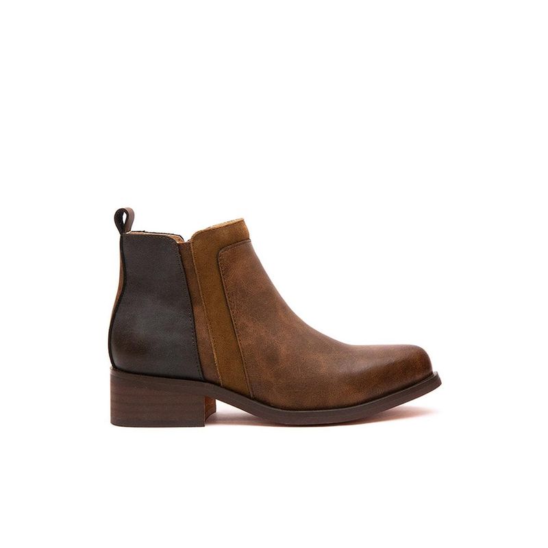 GIANI DAFIRENZE - Botin Mujer De Cuero Urogallo Café C31