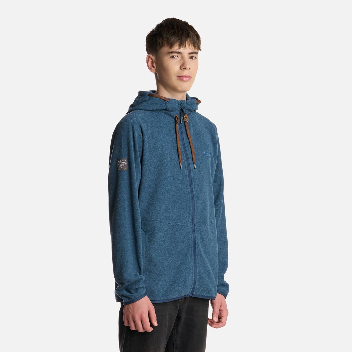 LIPPI - Polerón Teen Boy Stripes Nano-F Full Zip Hoody Azul Lippi