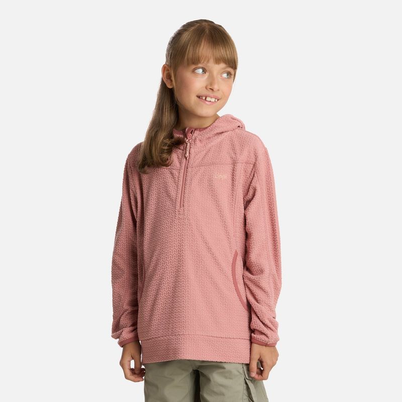 LIPPI - Polerón Niña Saltamontes Nano-F 14 Zip Hoody Rosa Lippi.-
