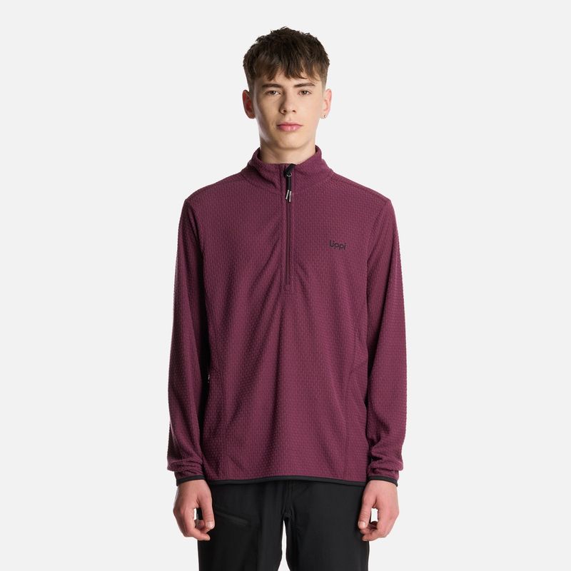 LIPPI - Polerón Teen Boy Mild Nano-F 14 Zip Vino Lippi
