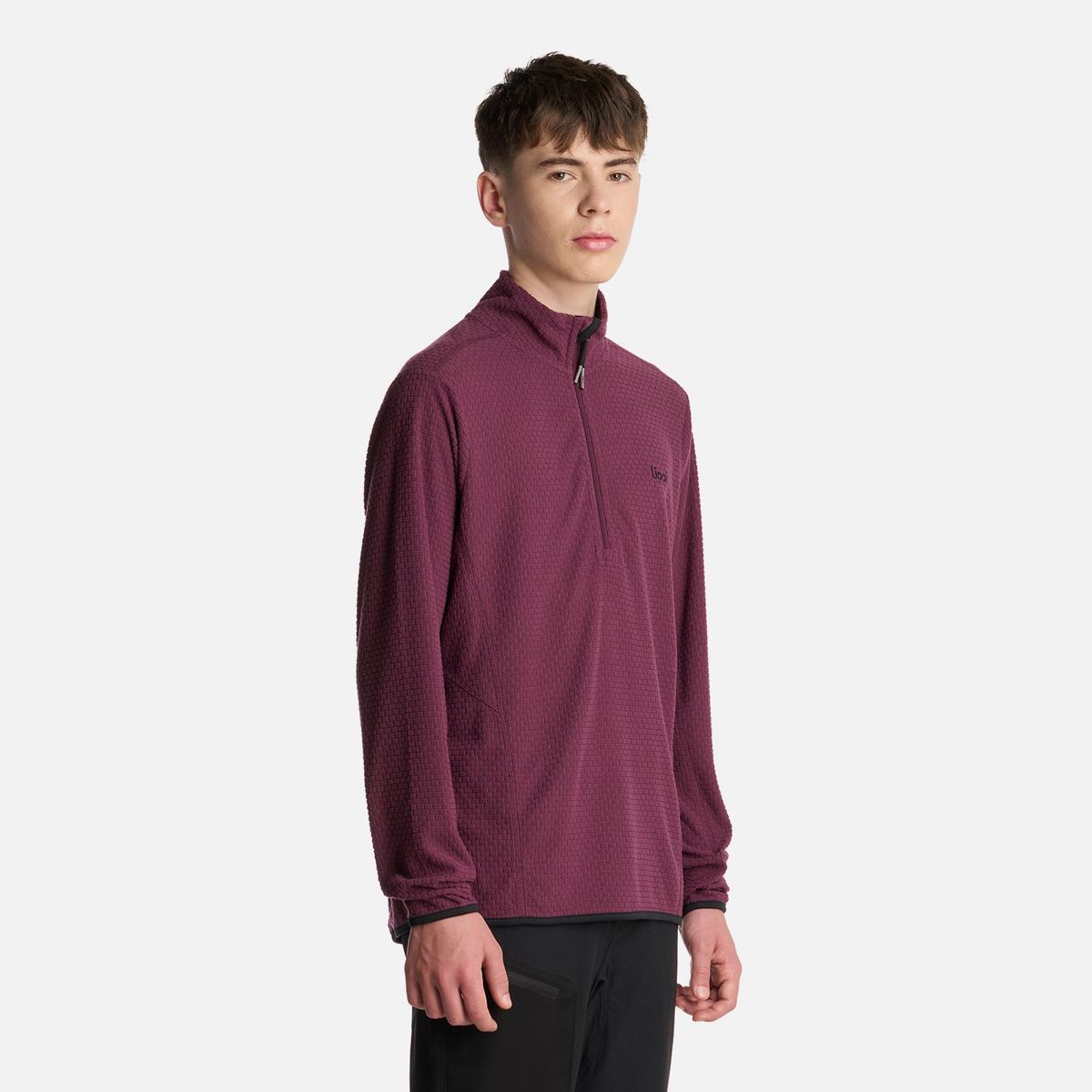 LIPPI - Polerón Teen Boy Mild Nano-F 14 Zip Vino Lippi