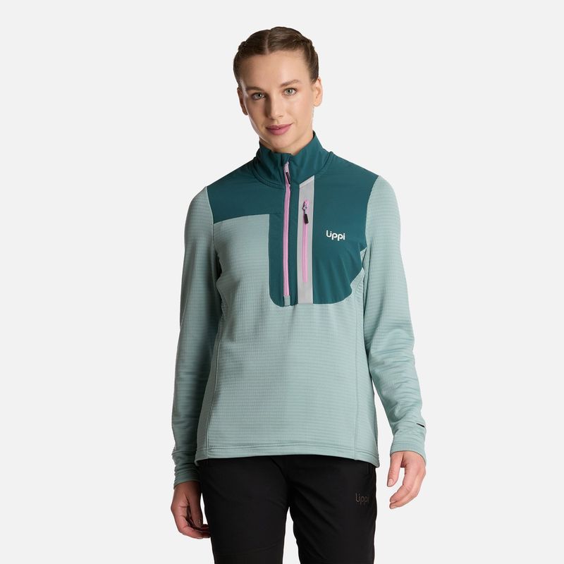 LIPPI - Polerón Mujer Karova Nano-f 14 Zip Jade Lippi