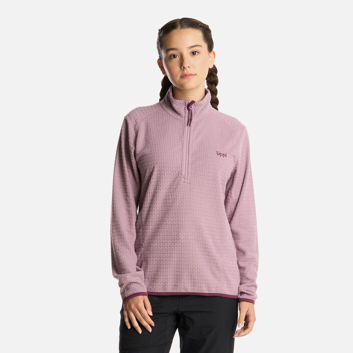 LIPPI - Polerón Teen Girl Mild Nano-F 14 Zip Malva Lippi